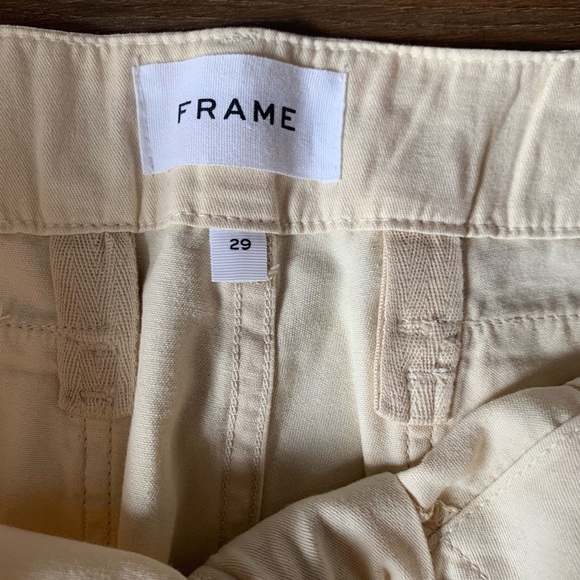 Frame Denim women Tan Cargo Pants 100% cotton. - Picture 6 of 9